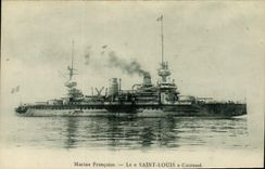 CPA Bateau de Guerre Le Saint Louis Cuirasse 