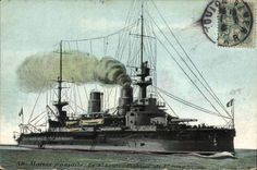 Vintage Postcard Warship St Louis Armours 1st rank