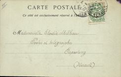 CPA Bateau de Guerre Le croiseur Le Suchet sauvant les habitants du village de Precheur 