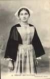 CPA Folklore Morbihan Jeune fille de Vannes 