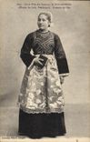 CPA Folklore Jeune fille des environs de Douarnenez Ploare Le Juch Pouldergat Costume de fete 