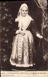 CPA Folklore Plougastel Daoulas Costume de mariage 
