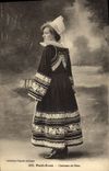 CPA Folklore Pont Aven Costume de fetes 