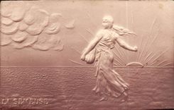 CPA Fantaisie La Semeuse (en relief) 
