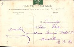 CPA Fantaisie Fleurs Poisson 1er Avril 