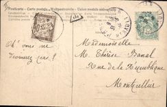 CPA Fantaisie Fleurs Poisson 1er Avril 