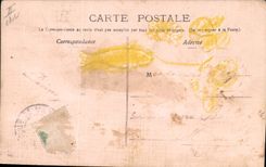 CPA Fantaisie Fleurs Poisson 1er Avril 