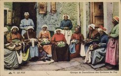 CPA Dentelle Dentelliere Le Puy Groupe de dentellieres des environs du Puy 