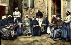 CPA Dentelle Dentelliere Le Puy Groupe de dentellieres des environs du Puy 