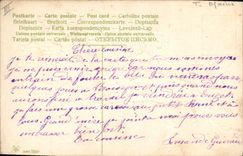 CPA Fantaisie Fleurs Main 