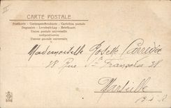 CPA Fantaisie Fleurs Main 