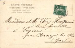 CPA Fantaisie Fleurs Main 