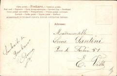 CPA Fantaisie Fleurs Main 