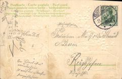 CPA Fantaisie Fleurs Main 