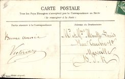 CPA Fantaisie Fleurs Main 