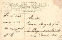 CPA Fantaisie Fleurs Main 