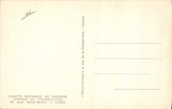 Vintage Postcard Theophilus Laennec discovers the sounding