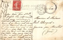 Postal Caballo Equitación Hípica Anaranjada 15.o Escuadrón del Tren la acrobacia Militaria