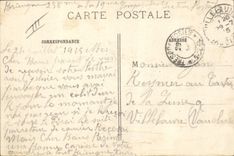 CPA Cheval Equitation Hippisme Ecurie improvisee par nos artilleurs Militaria