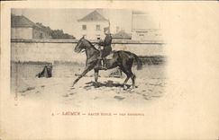 Vintage Postcard Horse Horsemanship Saumour Equestrian sports High School Not Spanish