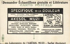 Postal Caballo Equitación Hípica en el Mariscal Calzar Militaria Publicidad Akesol Muzi Laboratorio Akesol Muzi Sarlat Dordogne Militaria CUMBRE