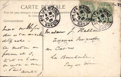 Vintage Postcard Fantasy Woman Day Tuesday