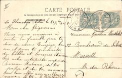 CPA Fantaisie Fleurs Annee 1904 1905 Femme Enfant 