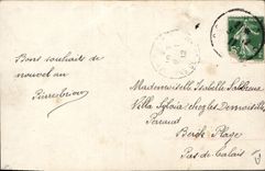 CPA Fantaisie Femme Annee 1912 Avion Aviation 