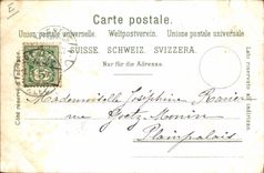 CPA Fantaisie Annee 1899 1900 Genfer See Bateau TOP 