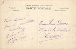 Vintage Postcard Fantasy Flowers Year 1911 Horse Woman