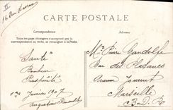 CPA Fantaisie Fleurs Annee 1907 