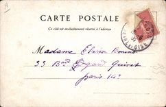 Vintage Postcard Fantasy Woman Month January