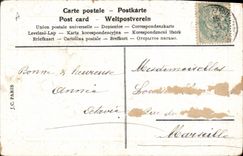 CPA Fantaisie Fleurs Annee 1906