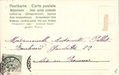 Vintage Postcard Fantasy Flowers Year 1904 Child