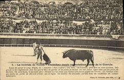 Postal Corrida Corrida de toros la corrida de toros Tercero tercio