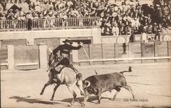 Postal Corrida Corrida de toros un buen rejon