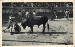 CPA Corrida Course de taureaux Suerte de capa 