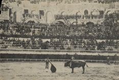 Postal Corrida Corrida de toros Nimes Corrida de toros el Estocada el golpe de espada