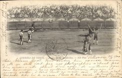 Postal Corrida Curso de toros Puestas de loa banderillas