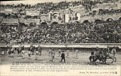 Postal Corrida Corrida de toros Preliminares el paseo