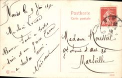 Postal Corrida Corrida de toros Merte del Toro