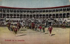 CPA Corrida Course de taureaux Entrada de la cuadrilla 