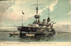 CPA Bateau de Guerre Le Suffren Cuirasse d'escadre Vaisseau amiral 