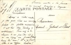 CPA Bateau de Guerre Tourville Ecole de canonnage 