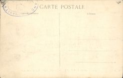 CPA Bateau de Guerre Tourville Ecole de canonnage 