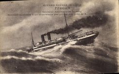 CPA Bateau de Guerre Timgad Croiseur auxiliaire de 1er rang 