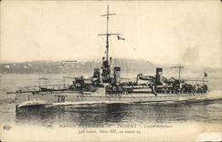 CPA Bateau de Guerre Trident Contre torpilleur 
