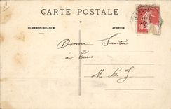 CPA Bateau de Guerre Le tourville Vaisseau ecole des canonniers 