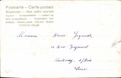 CPA Fantaisie Fleurs Hirondelles 