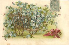 CPA Fantaisie Fleurs 